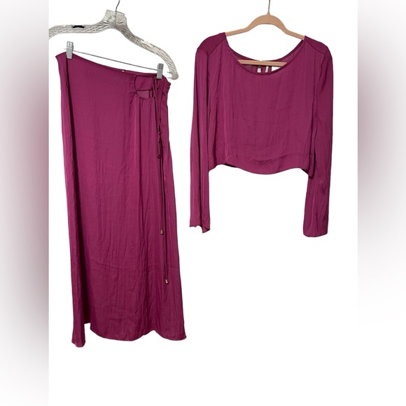 Free People Angie Set in Magenta Size 8  NWT - Picture 4 of 9